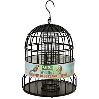 Supa Premium Wild Bird Cage Peanut Feeder - Deters Squirrels & Larger Birds Supa Premium Wild Bird Cage Peanut Feeder - Deters Squirrels & Larger Birds