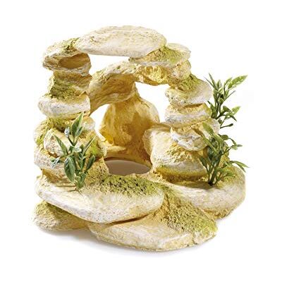 CLASSIC Sandstone Ring Aquarium Ornament 140 x 150 x 125mm Hand-Painted Non-Toxic Resin Decoration for Freshwater Tanks CLASSIC Sandstone Ring Aquarium Ornament 140 x 150 x 125mm Hand-Painted Non-Toxic Resin Decoration for Freshwater Tanks