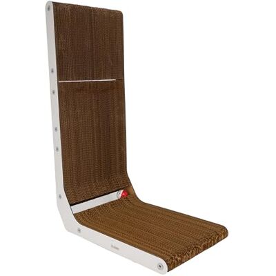 CLASSIC Wall L-Shaped Cardboard Cat Scratcher with Catnip with Play Ball – Durable, Eco-Friendly Scratching Pad for Cats, Promotes Healthy Nails & Reduces Furniture Damage CLASSIC Wall L-Shaped Cardboard Cat Scratcher with Catnip with Play Ball – Durable, Eco-Friendly Scratching Pad for Cats, Promotes Healthy Nails & Reduces Furniture Damage