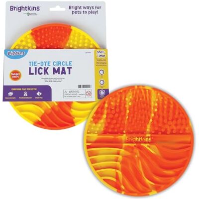 BrightKins Tie Dye Circle Lick Mat, Food Rubber Mat and Snuffle Pet Supplies, Enrichment Puppy Pads Essentials Products, Anxiety Relief Items, Interactive Dog Toys BrightKins Tie Dye Circle Lick Mat, Food Rubber Mat and Snuffle Pet Supplies, Enrichment Puppy Pads Essentials Products, Anxiety Relief Items, Interactive Dog Toys