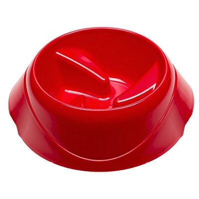 Ferplast Dog Bowl MAGNUS SLOW Anti-Gulping, Non-Slip Rubber Base, Slow Feeder, Enhances Digestion, 22 x 20,5 x h 10 cm. 0,5 L. Red Ferplast Dog Bowl MAGNUS SLOW Anti-Gulping, Non-Slip Rubber Base, Slow Feeder, Enhances Digestion, 22 x 20,5 x h 10 cm. 0,5 L. Red