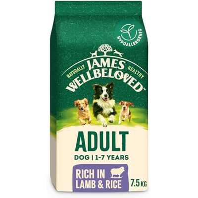 James Wellbeloved Dog Adult Hypoallergenic Dry Food Lamb and Rice 7.5 kg James Wellbeloved Dog Adult Hypoallergenic Dry Food Lamb and Rice 7.5 kg