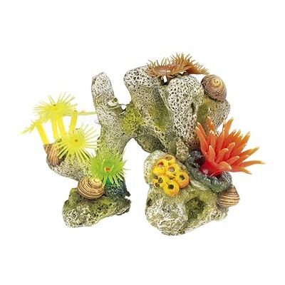 CLASSIC Coral Stone with Plants Aquarium Ornament CLASSIC Coral Stone with Plants Aquarium Ornament
