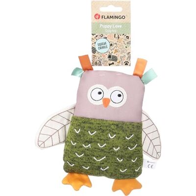 Flamingo TOY PUPPY BRITTY FLAT OWL GREEN 21x5,5x23CM Flamingo TOY PUPPY BRITTY FLAT OWL GREEN 21x5,5x23CM