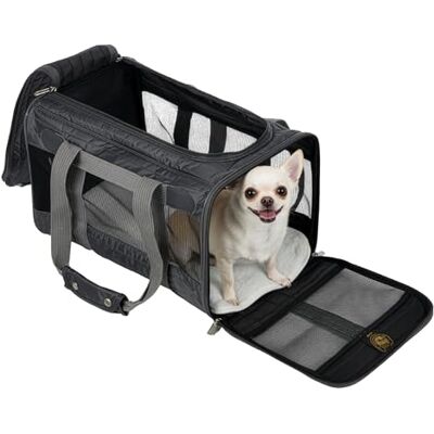 Sherpa Original Deluxe Travel Pet Carrier, Airline Approved & Guaranteed On Board Charcoal Gray, Medium Sherpa Original Deluxe Travel Pet Carrier, Airline Approved & Guaranteed On Board Charcoal Gray, Medium