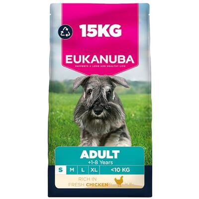 Eukanuba Fresh Chicken Complete Dry Dog Food For Adult Small Breed Dogs 15KG Eukanuba Fresh Chicken Complete Dry Dog Food For Adult Small Breed Dogs 15KG