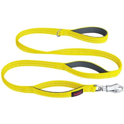 Halti BRIG Safety Dog Lead Colour-Coded Dog Leash with Ultra-Strong Clip, Reflective Stitching, Neoprene Padded Handles and D-Ring, Designed for Large Dogs (Neon Yellow, 1.5m Length) Halti BRIG Safety Dog Lead Colour-Coded Dog Leash with Ultra-Strong Clip, Reflective Stitching, Neoprene Padded Handles and D-Ring, Designed for Large Dogs (Neon Yellow, 1.5m Length)