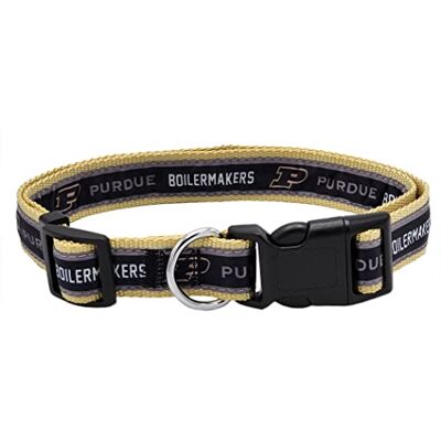 Pets First Collegiate PET Collar OLD VERSION Purdue Boilermakers Dog Collar, Size Large. Best Sports Team Collar for Dogs & Cats. A Shiny & Colorful Dog & Cat Collar Licensed by The NCAA Pets First Collegiate PET Collar OLD VERSION Purdue Boilermakers Dog Collar, Size Large. Best Sports Team Collar for Dogs & Cats. A Shiny & Colorful Dog & Cat Collar Licensed by The NCAA
