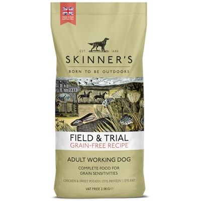 Skinner's Life Skinner's Field & Trial Complete Dry Grain Free Adult Dog Food Chicken and Sweet Potato, 2.5 kg Skinner's Life Skinner's Field & Trial Complete Dry Grain Free Adult Dog Food Chicken and Sweet Potato, 2.5 kg