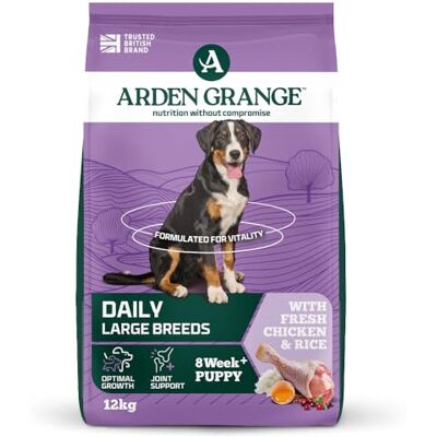 Arden Grange Puppy Junior Large Breed Chicken and Rice, 12kg Arden Grange Puppy Junior Large Breed Chicken and Rice, 12kg