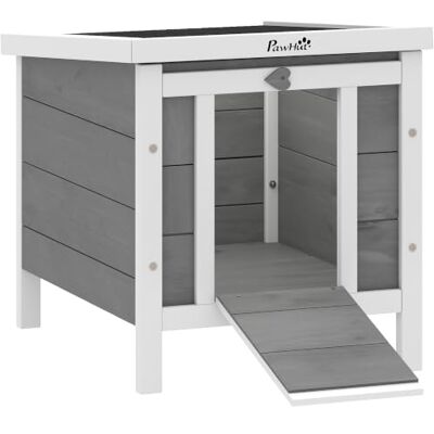 PawHut Wooden Rabbit Hutch Bunny Cage Guinea Pig House Pet Habitat Ferret Outdoor Use, Rabbit Hideaway, Cat House, Bunny Cage, Small Animal House PawHut Wooden Rabbit Hutch Bunny Cage Guinea Pig House Pet Habitat Ferret Outdoor Use, Rabbit Hideaway, Cat House, Bunny Cage, Small Animal House