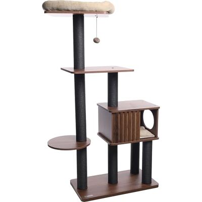 Flamingo SCRATCHING TREE ISABELA BROWN 91x39x150CM Flamingo SCRATCHING TREE ISABELA BROWN 91x39x150CM