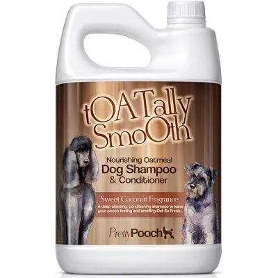 Pretty Pooch Oatmeal Dog Shampoo for Sensitive Skin 5L – Hydrates, Sooths & Shines pH Balanced & Made from Natural Ingredients Cruelty Free & Vegan Coconut Fragrance Pretty Pooch Oatmeal Dog Shampoo for Sensitive Skin 5L – Hydrates, Sooths & Shines pH Balanced & Made from Natural Ingredients Cruelty Free & Vegan Coconut Fragrance