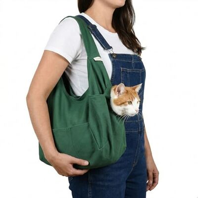 Cat-in-the-bag Cozy Comfort Carrier (Small (for cats under 10 lbs.), Green) Cat-in-the-bag Cozy Comfort Carrier (Small (for cats under 10 lbs.), Green)