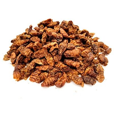 HERONS Dried Silkworm Pupae For Turtles, Birds, Reptiles, Mammals, Koi & Pond Fish 100% Natural High Protein Ballast Substances & Chitin Regulates Digestion 1000 Grams HERONS Dried Silkworm Pupae For Turtles, Birds, Reptiles, Mammals, Koi & Pond Fish 100% Natural High Protein Ballast Substances & Chitin Regulates Digestion 1000 Grams