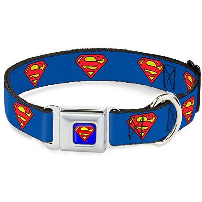 Buckle-Down Buckle Down Superman DC Comics Superhero Classic Logo Seatbelt Fun Animal Pet Dog Cat Collar Buckle-Down Buckle Down Superman DC Comics Superhero Classic Logo Seatbelt Fun Animal Pet Dog Cat Collar