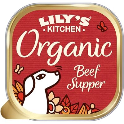 Lily's Kitchen Lily’s Kitchen Made with Natural Ingredients Adult Wet Dog Food Tray Organic Beef 11 x 150g Lily's Kitchen Lily’s Kitchen Made with Natural Ingredients Adult Wet Dog Food Tray Organic Beef 11 x 150g