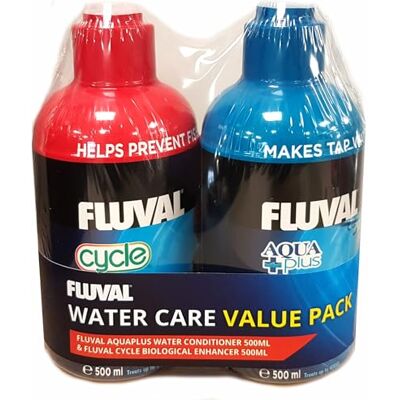 Fluval Water Care Value Pack, including Cycle & Aqua Plus for Fresh & Saltwater Aquariums 500ml Fluval Water Care Value Pack, including Cycle & Aqua Plus for Fresh & Saltwater Aquariums 500ml