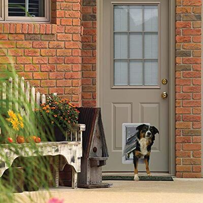 IDEAL PET PRODUCTS SINCE 1979 Ideal Pet Products Designer Series Ruff-Weather Pet Door with Telescoping Frame, Medium 7.25" x 13" Flap Size IDEAL PET PRODUCTS SINCE 1979 Ideal Pet Products Designer Series Ruff-Weather Pet Door with Telescoping Frame, Medium 7.25" x 13" Flap Size