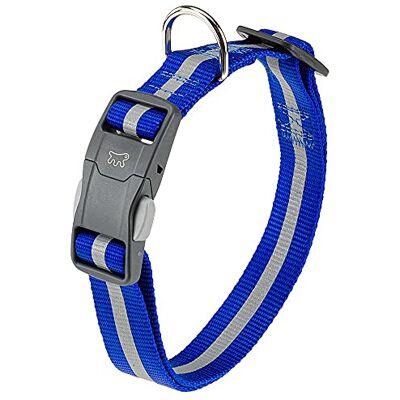 FERPLAST - C25/70 - Reflective Dog Collar - Adjustable & Magnetic Buckle FERPLAST - C25/70 - Reflective Dog Collar - Adjustable & Magnetic Buckle