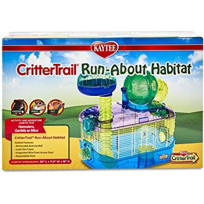 Kaytee CritterTrail Run-About Habitat for Small Animals Such as Hamsters, Gerbils and Mice (Colours May Vary) Kaytee CritterTrail Run-About Habitat for Small Animals Such as Hamsters, Gerbils and Mice (Colours May Vary)