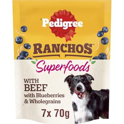 Pedigree Ranchos Superfoods Dog Treats with Beef 7x70g Pedigree Ranchos Superfoods Dog Treats with Beef 7x70g