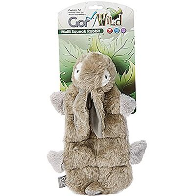 Gor Pets Soft Dog Toy Plush Wild Multi-Squeak Rabbit Gor Pets Soft Dog Toy Plush Wild Multi-Squeak Rabbit
