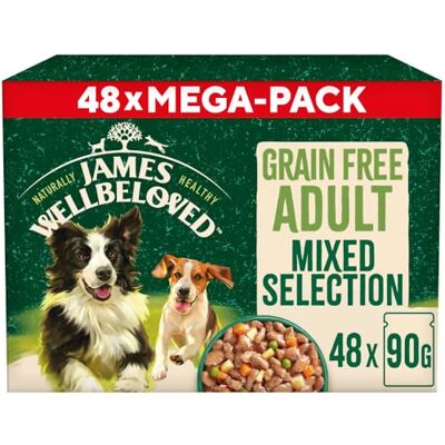 James Wellbeloved - Grain Free - Adult - Pouches - 48x90g James Wellbeloved - Grain Free - Adult - Pouches - 48x90g