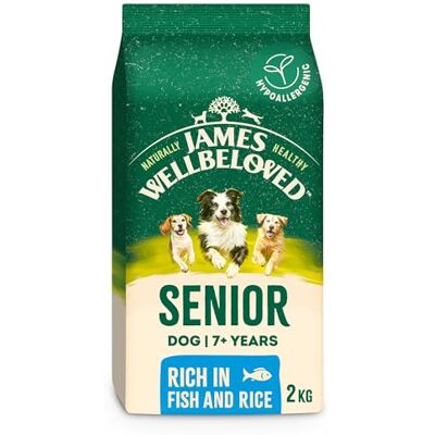 James Wellbeloved Dog Senior Hypoallergenic Dry Food Fish and Rice 2 kg James Wellbeloved Dog Senior Hypoallergenic Dry Food Fish and Rice 2 kg
