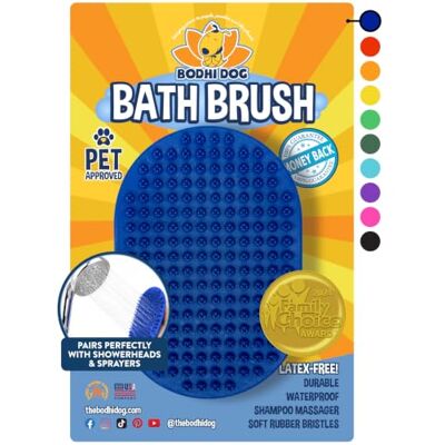 Bodhi Dog NEW Grooming Pet Shampoo Brush Soothing Massage Rubber Bristles Curry Comb for Dogs & Cats Washing Professional Quality Bodhi Dog NEW Grooming Pet Shampoo Brush Soothing Massage Rubber Bristles Curry Comb for Dogs & Cats Washing Professional Quality