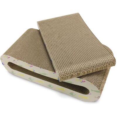 Arquivet Cardboard Scratcher for Cats Fishes – 44 x 19.5 x 10.5 cm + 36 x 19.5 x 4.5 cm Arquivet Cardboard Scratcher for Cats Fishes – 44 x 19.5 x 10.5 cm + 36 x 19.5 x 4.5 cm
