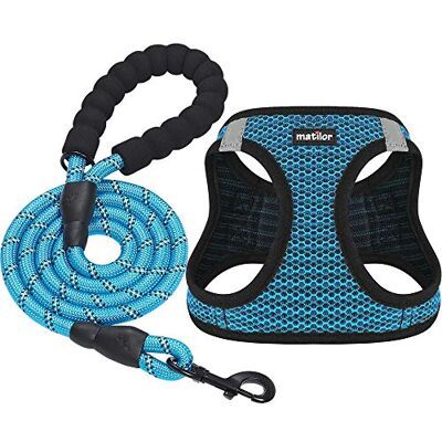 matilor Dog Harness Step-in Breathable Puppy Cat Dog Vest Harnesses for Small Medium Dogs matilor Dog Harness Step-in Breathable Puppy Cat Dog Vest Harnesses for Small Medium Dogs