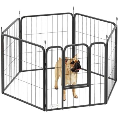 PawHut - 6 Panels Dog Playpen - 60cm High - Dog Playpen PawHut - 6 Panels Dog Playpen - 60cm High - Dog Playpen