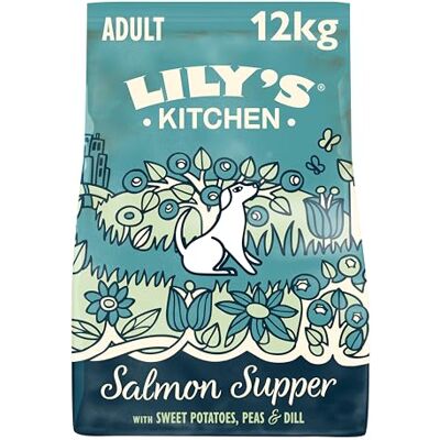 Lily's Kitchen Lily’s Kitchen Made with Natural Ingredients Adult Dry Dog Food Salmon Supper Balanced Nutrition 12kg Bag Lily's Kitchen Lily’s Kitchen Made with Natural Ingredients Adult Dry Dog Food Salmon Supper Balanced Nutrition 12kg Bag