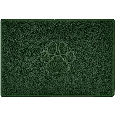 Nicoman PAW Shape Cat Litter Box Mat, Dog Food Feeding Tray Matt, Non-Slip, Easy Clean, Washable(90x60cm,Large),GREEN Nicoman PAW Shape Cat Litter Box Mat, Dog Food Feeding Tray Matt, Non-Slip, Easy Clean, Washable(90x60cm,Large),GREEN