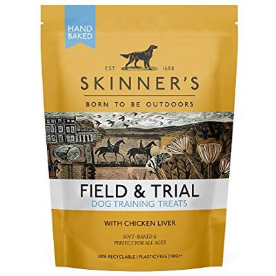 Skinner's Field & Trial - Chicken Liver - 90g x 8 - Dog Treats Skinner's Field & Trial - Chicken Liver - 90g x 8 - Dog Treats