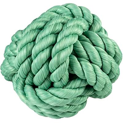 duvoplus , Rope Sweater Ball M 14 x 14 x 14 cm Green Toy Dog duvoplus , Rope Sweater Ball M 14 x 14 x 14 cm Green Toy Dog