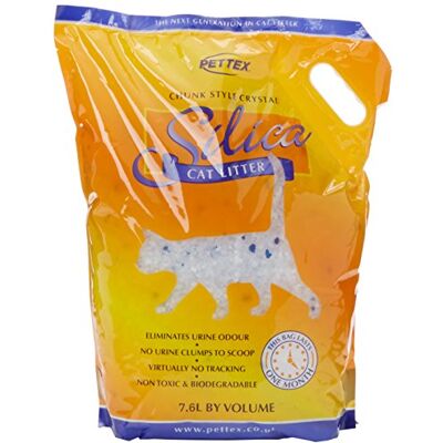 Pettex Silica Cat Litter Granules, 7.6L, clear Pettex Silica Cat Litter Granules, 7.6L, clear