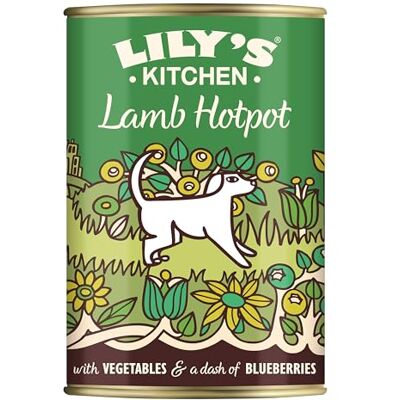Lily's Kitchen Natural Adult Dog Food Wet Tins Lamb Hotpot Complete Meal Recipes (6 Tins x 400g) Lily's Kitchen Natural Adult Dog Food Wet Tins Lamb Hotpot Complete Meal Recipes (6 Tins x 400g)
