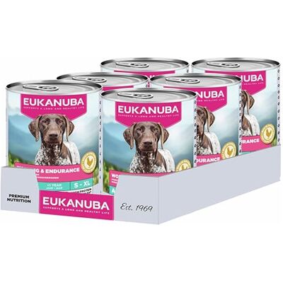 Eukanuba Adult Working & Endurance Wet Dog Food Chicken 6 x 400g Eukanuba Adult Working & Endurance Wet Dog Food Chicken 6 x 400g