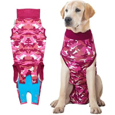 Suitical Recovery Suit Dog, Large, Pink Camouflage Suitical Recovery Suit Dog, Large, Pink Camouflage