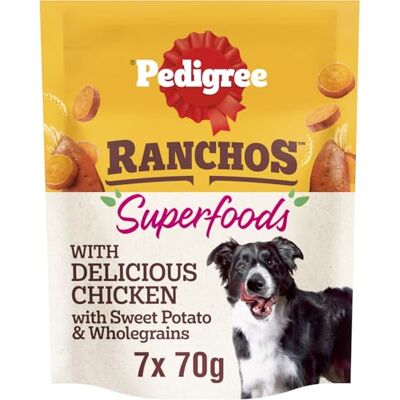 Pedigree Ranchos Superfoods Dog Treats with Chicken 7x70g Pedigree Ranchos Superfoods Dog Treats with Chicken 7x70g