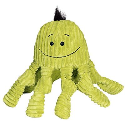 HuggleHounds Plush Corduroy Durable Octo-Knotties Dog Toy, Citron HuggleHounds Plush Corduroy Durable Octo-Knotties Dog Toy, Citron