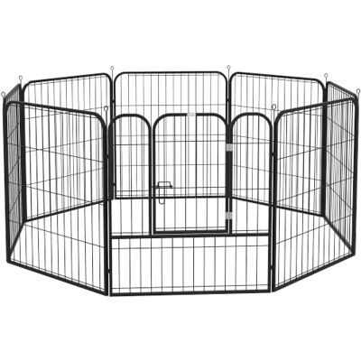 PawHut Dog Pen 8 Panels Puppy Pen Heavy Duty Indoor Outdoor 80cm High Pet Playpen for Dogs, Rabbits, Ducks PawHut Dog Pen 8 Panels Puppy Pen Heavy Duty Indoor Outdoor 80cm High Pet Playpen for Dogs, Rabbits, Ducks