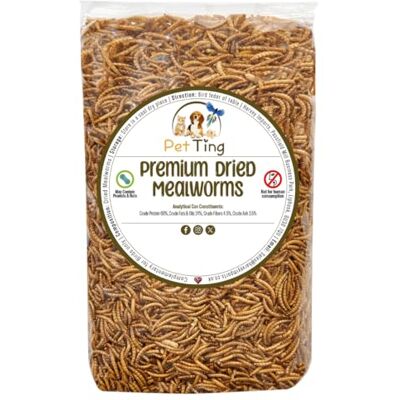 Pet Ting Premium Dried Mealworms, 5L Bag Pet Ting Premium Dried Mealworms, 5L Bag