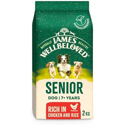James Wellbeloved - Senior Dog Dry Food Chicken and Rice - 2kg - Dog Food James Wellbeloved - Senior Dog Dry Food Chicken and Rice - 2kg - Dog Food