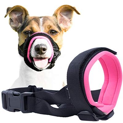 GoodBoy Gentle Muzzle Guard for Dogs Prevents Biting and Unwanted Chewing Safely Secure Comfort Fit Soft Neoprene Padding – No More Chafing – Training Guide Helps Build Bonds with Pet (XS, Pink) GoodBoy Gentle Muzzle Guard for Dogs Prevents Biting and Unwanted Chewing Safely Secure Comfort Fit Soft Neoprene Padding – No More Chafing – Training Guide Helps Build Bonds with Pet (XS, Pink)
