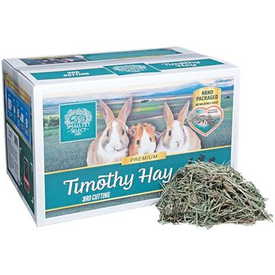 SMALL PET SELECT 3rd Cutting Super Soft Timothy Hay Pet Food for Picky Eaters, Rabbits, Guinea Pigs, and Other Small Animals, Easy to Store Box, 20 Lb (9.07 kg) SMALL PET SELECT 3rd Cutting Super Soft Timothy Hay Pet Food for Picky Eaters, Rabbits, Guinea Pigs, and Other Small Animals, Easy to Store Box, 20 Lb (9.07 kg)