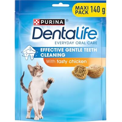 Dentalife Dental Chicken Cat Treats 140g (Pack of 5) Dentalife Dental Chicken Cat Treats 140g (Pack of 5)