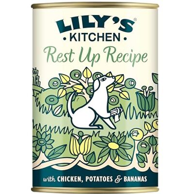 Lily's Kitchen Made with Natural Ingredients Adult Wet Dog Food Tin Rest Up Recipe 6 x 400g Lily's Kitchen Made with Natural Ingredients Adult Wet Dog Food Tin Rest Up Recipe 6 x 400g